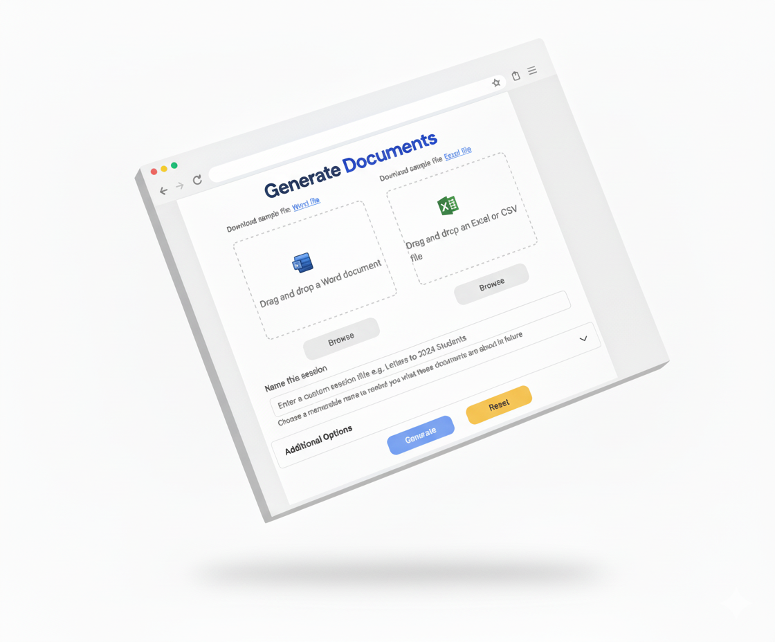 Parrot document generation workflow